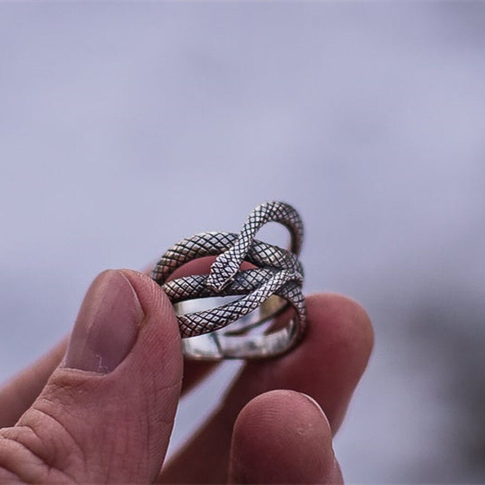 Huitan Vintage Snake Ring