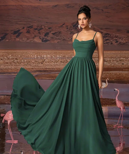 Elegant Dark Green Dress