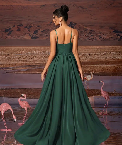 Elegant Dark Green Dress
